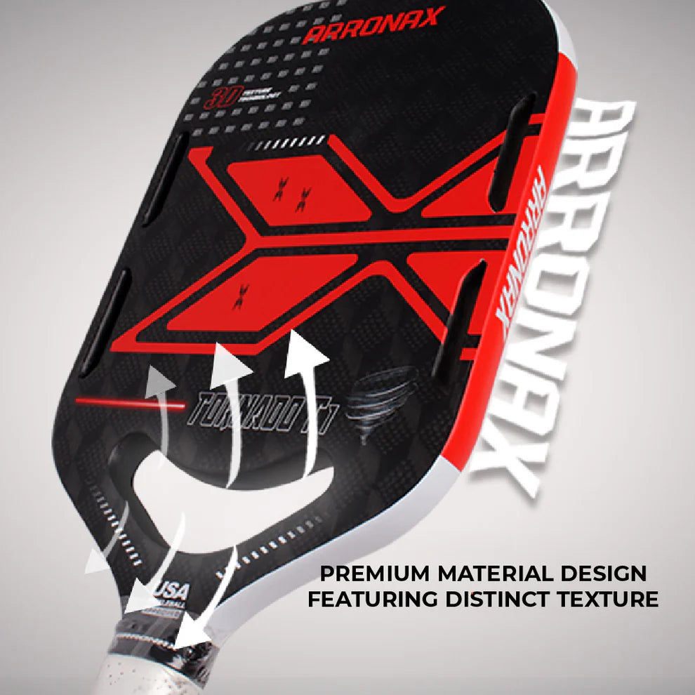 Arronax Tornado T1 Thermoforming 18K Carbon Fiber Pickleball Racket
