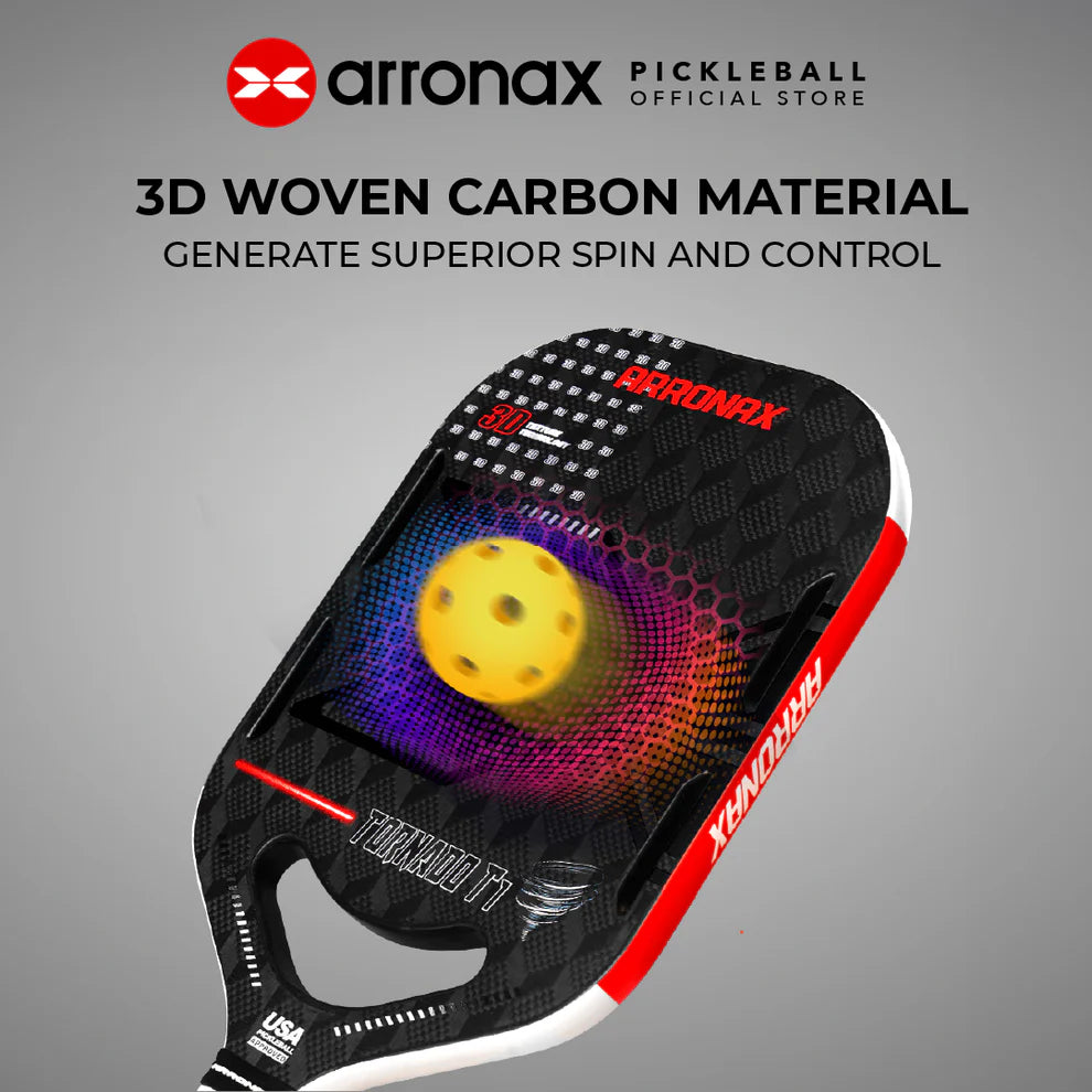 Arronax Tornado T1 Thermoforming 18K Carbon Fiber Pickleball Racket