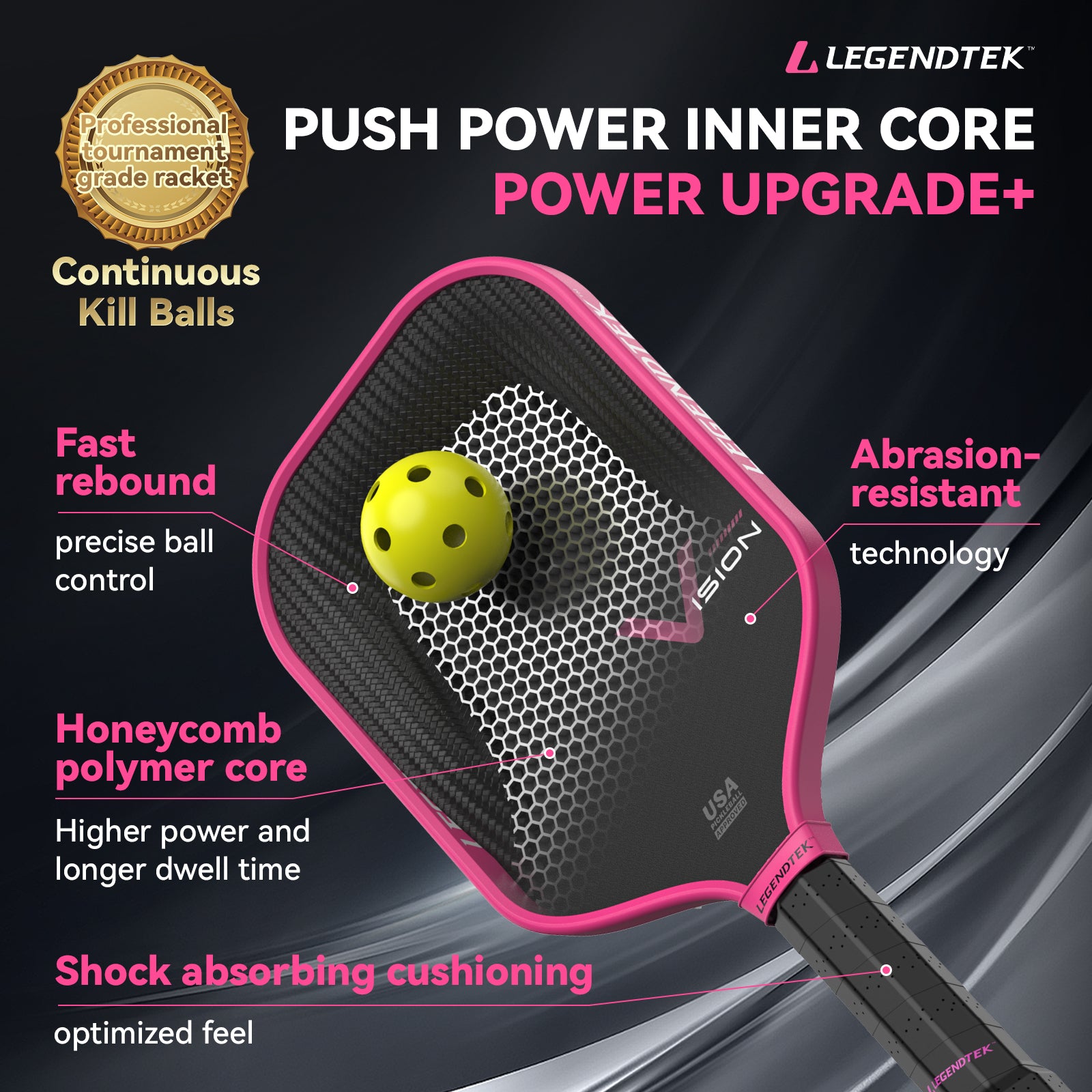 Pickleball racket LEGENDTEK Vision