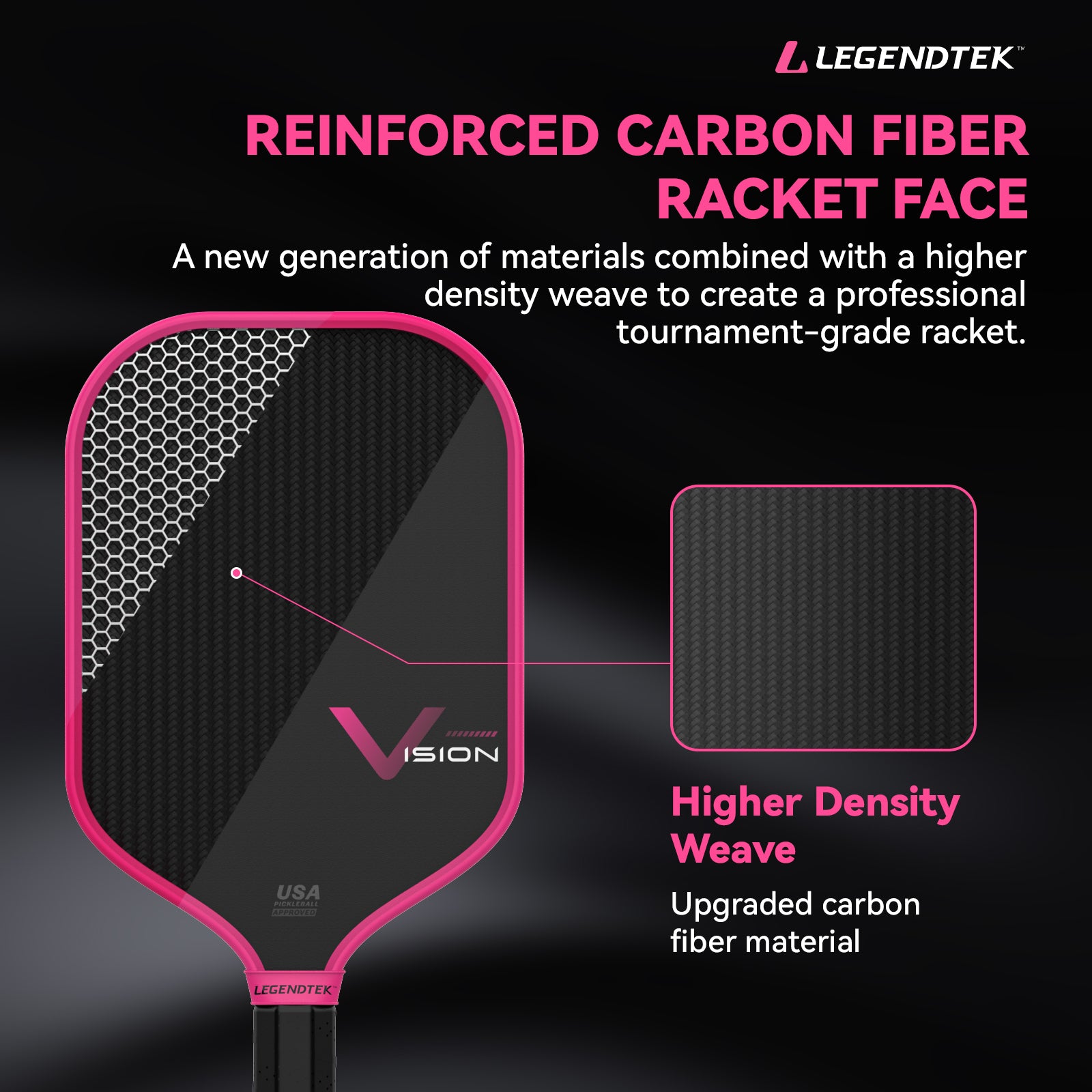 Pickleball racket LEGENDTEK Vision