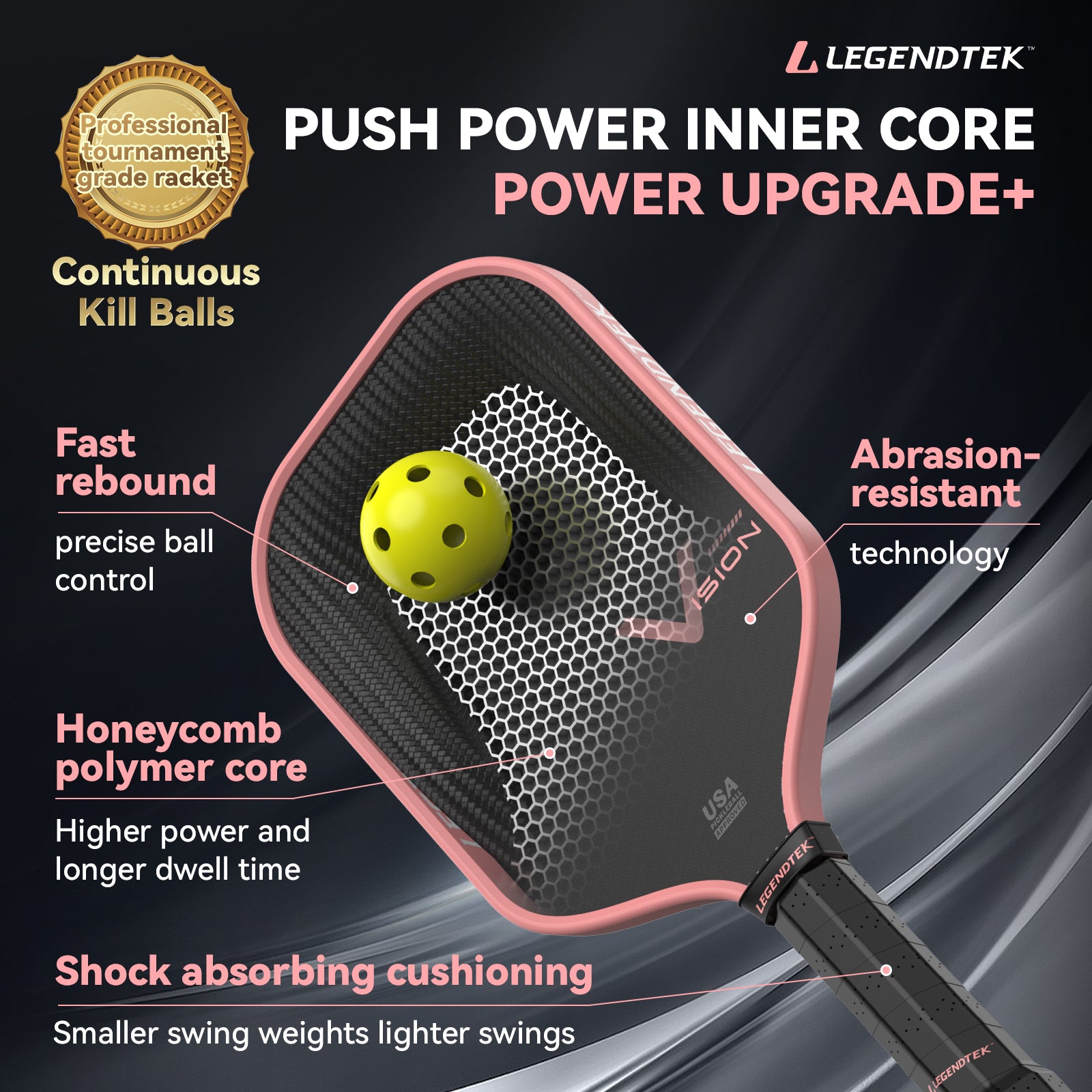 Pickleball racket LEGENDTEK Vision