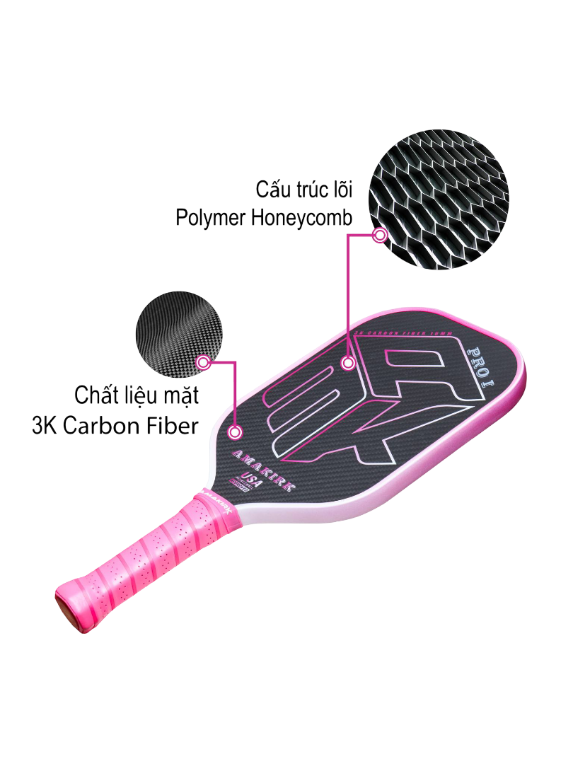 Vợt Pickleball Amakirk AMK Pro I 3K
