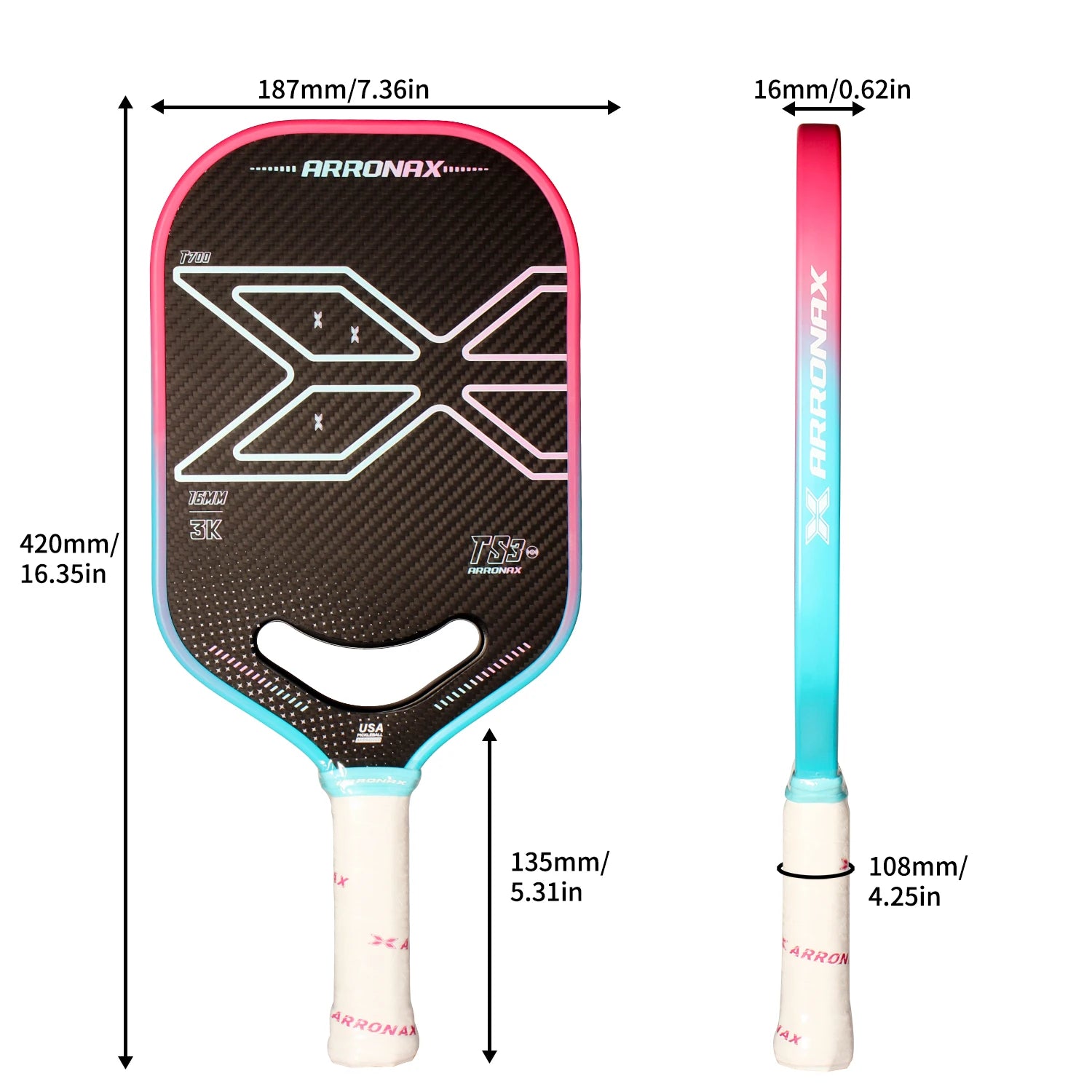 Arronax TS3 Pickleball Racket