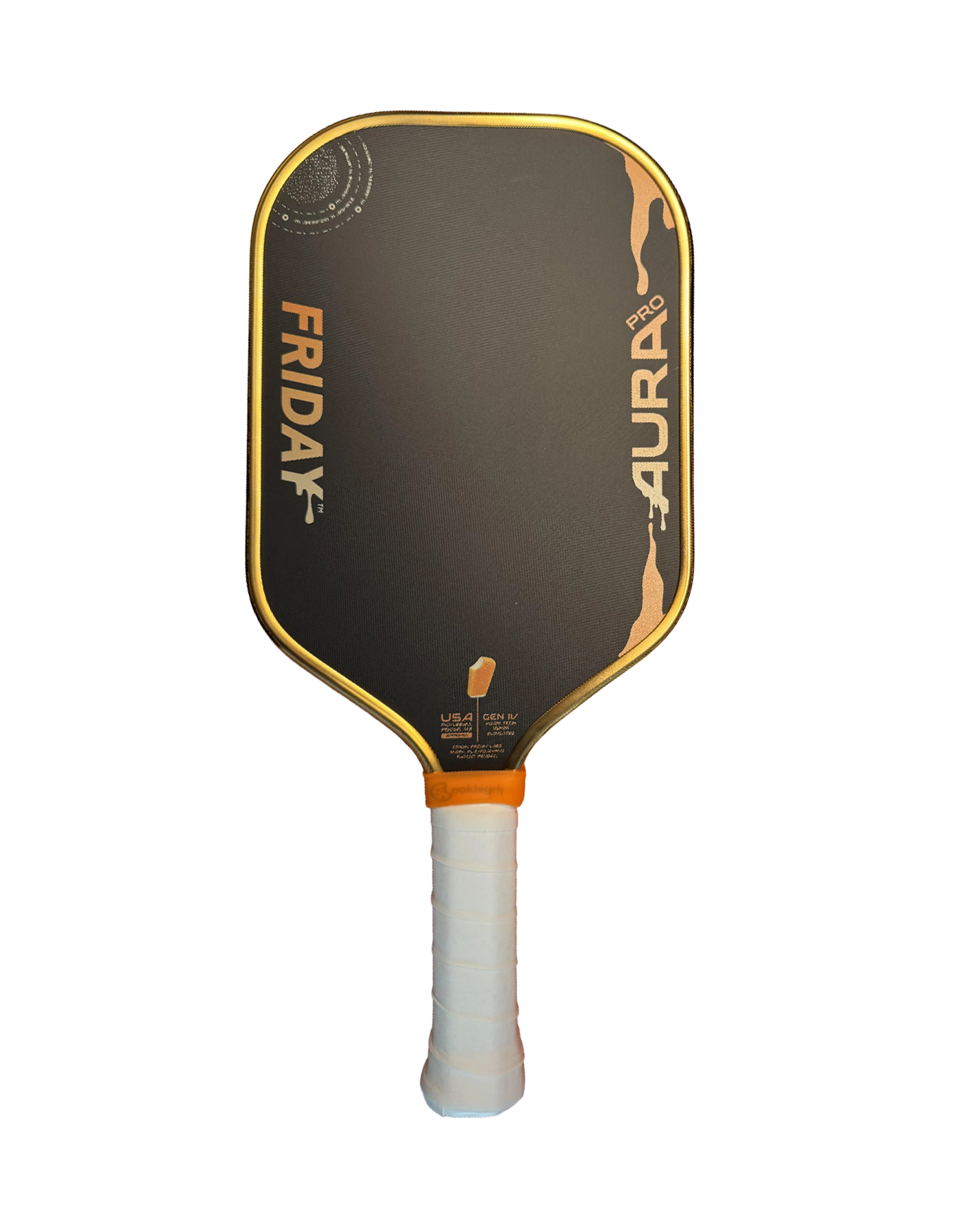 Vợt Pickleball Friday AURA PRO Metallic Orange Creamsicle Kit Colorway
