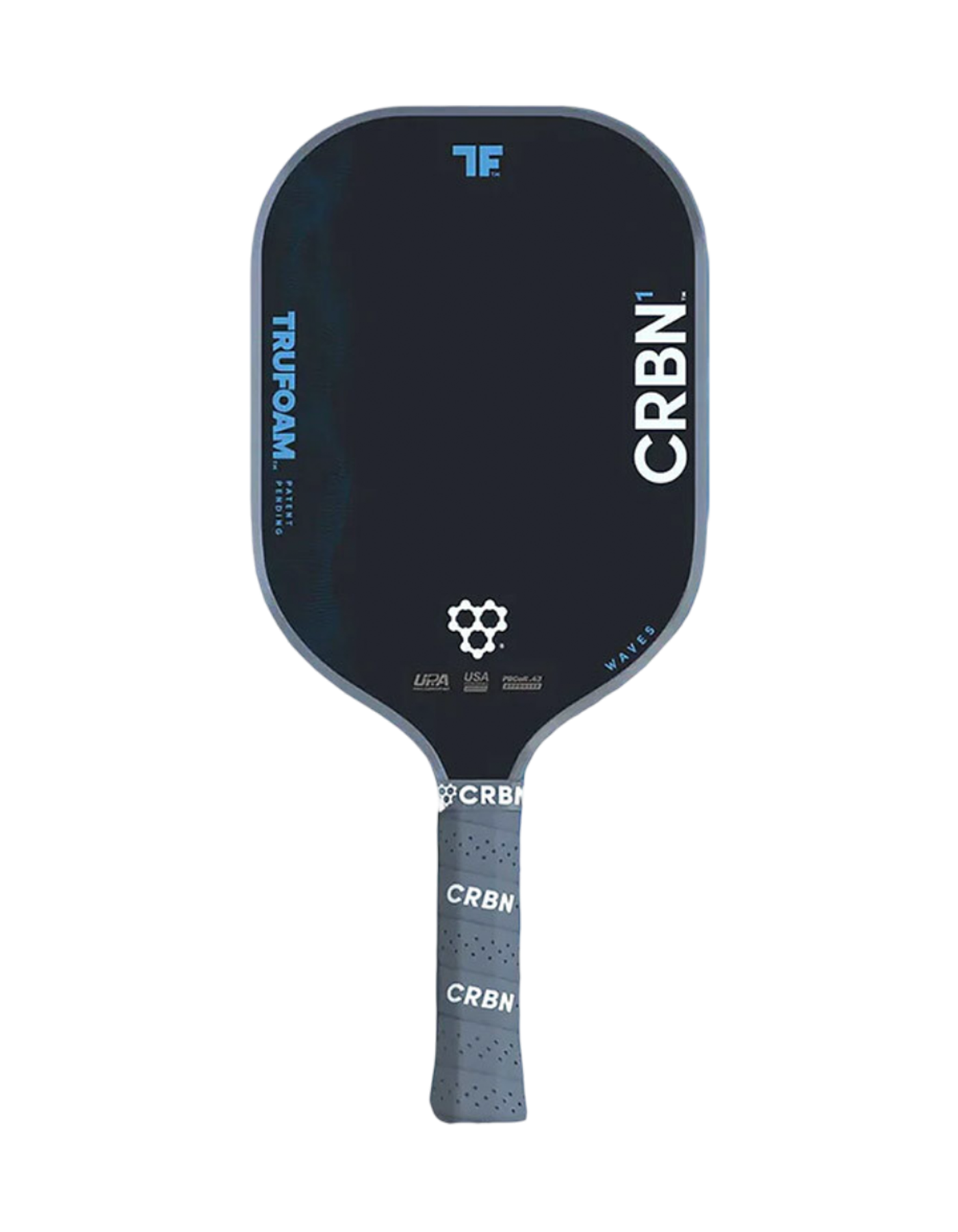 CRBN TRUFOAM WAVES 1 ピックルボール パドル フォーム CRBN¹ TruFoam Waves (Elongated, Long Handle) | CRBN Pickleball