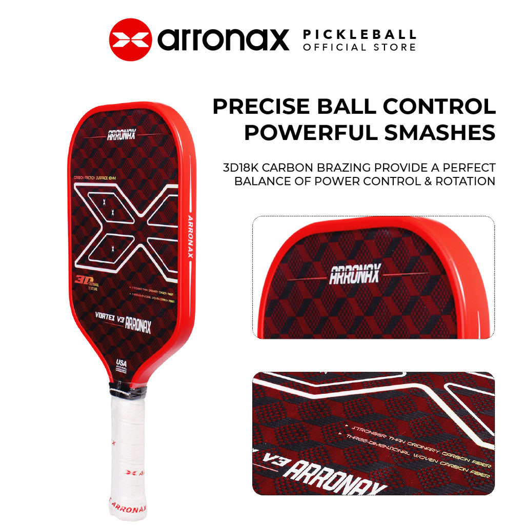 Arronax Vortex V3 Pickleball Racket