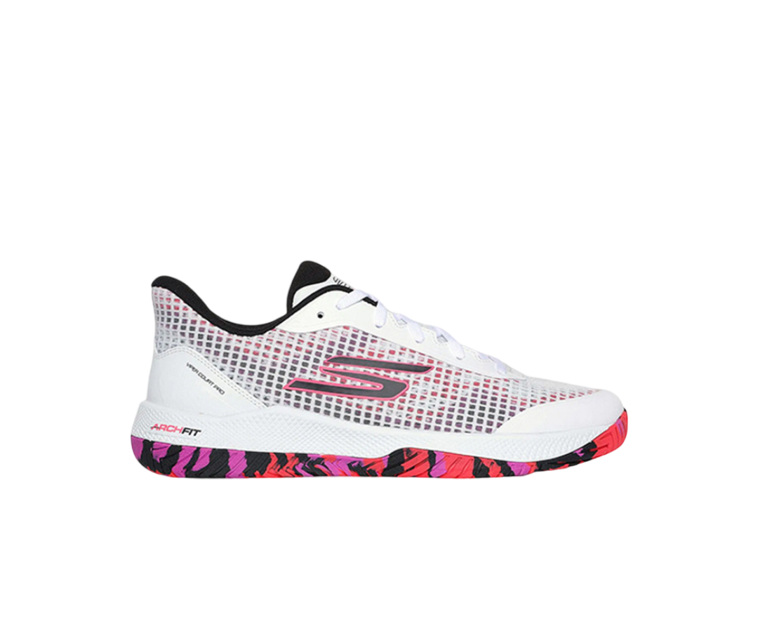 Sketchers GO Pickleball Viper Court Pro 2.0 Pickleball Shoes (White Pink)