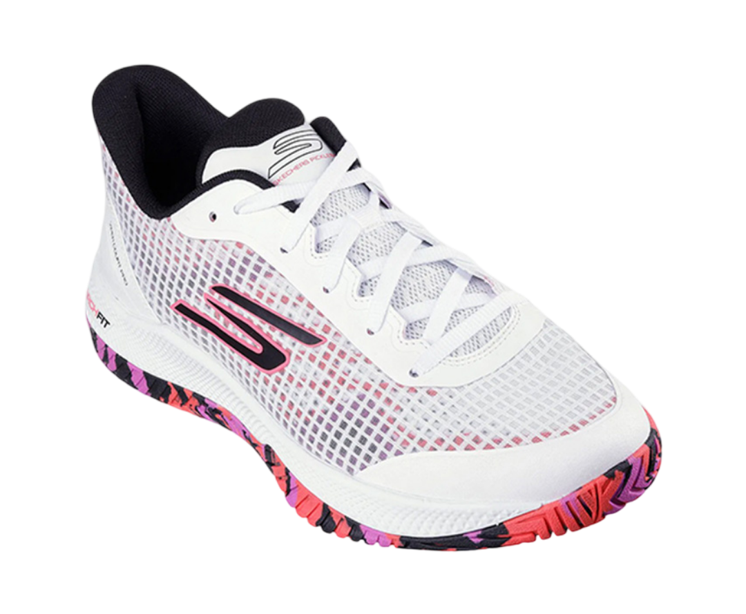 Giày Pickleball Sketcher GO Pickleball Viper Court Pro 2.0 (Trắng Hồng)