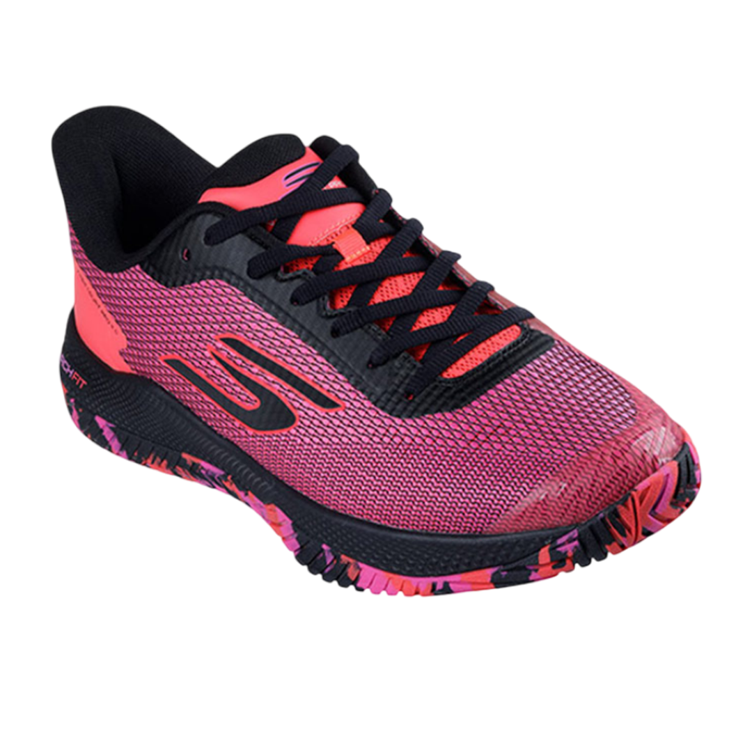 Giày Pickleball Sketcher GO Pickleball Viper Court Pro 2.0 (Hồng Đen Tuyền)