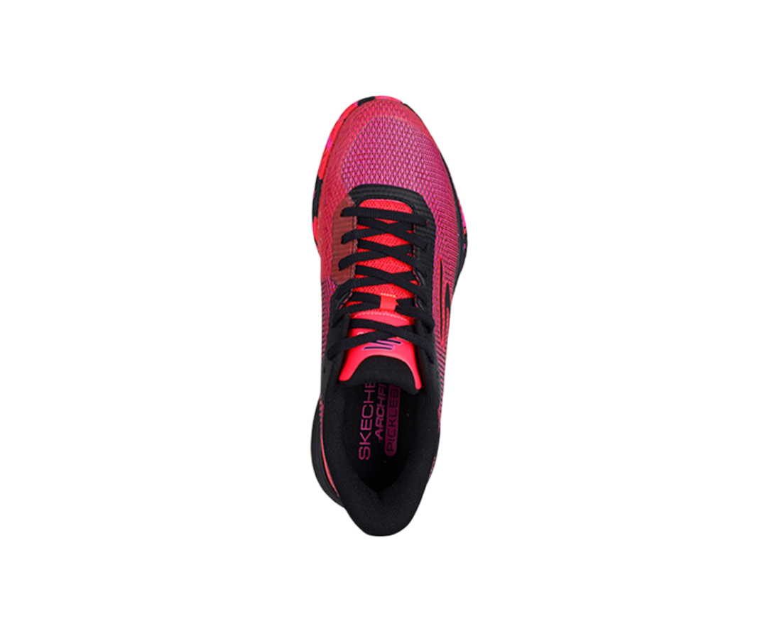 Giày Pickleball Sketcher GO Pickleball Viper Court Pro 2.0 (Hồng Đen Tuyền)