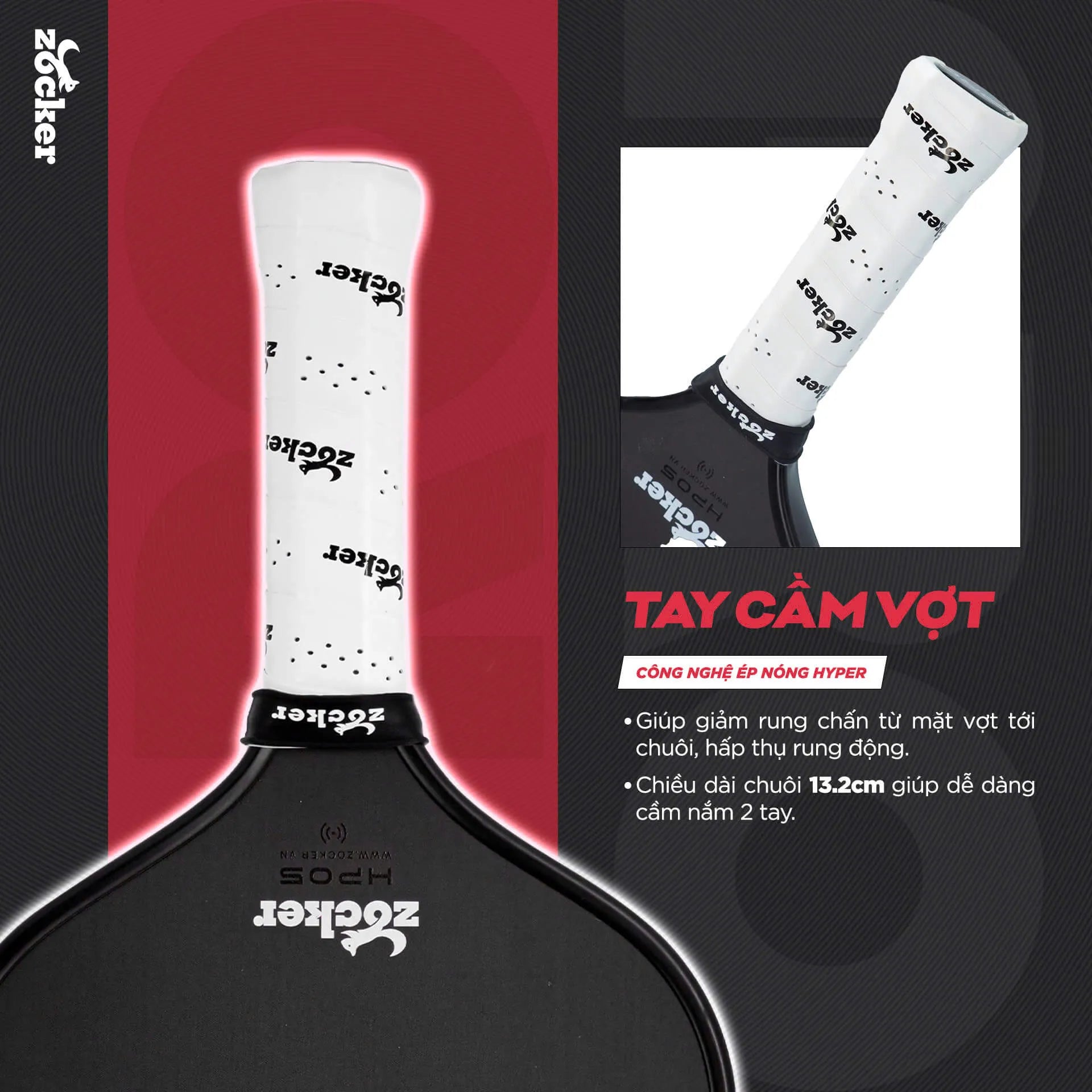 Vợt Pickleball Zocker HP05 Pro Series Control