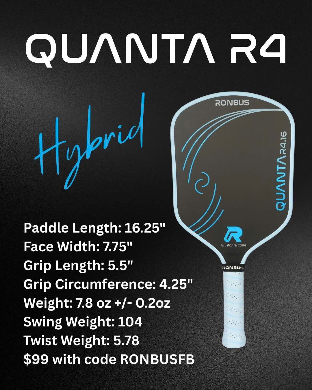 Vợt Pickleball Ronbus QUANTA R4