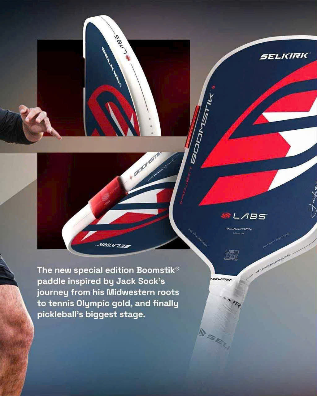 Vợt Pickleball Selkirk LABS Americana Boomstik Widebody - Limited Edition