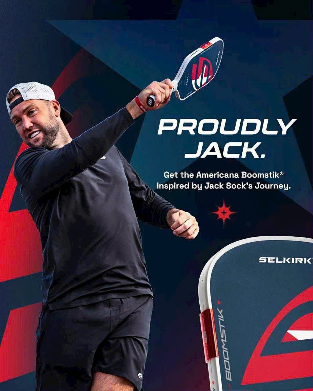 Vợt Pickleball Selkirk LABS Americana Boomstik Widebody - Limited Edition