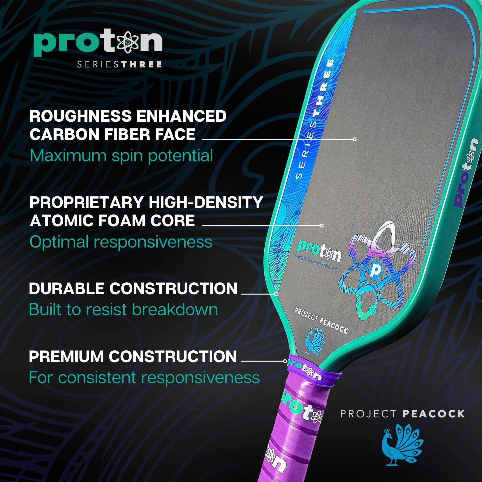 Vợt Pickleball Proton Series 3 - Project Peacock