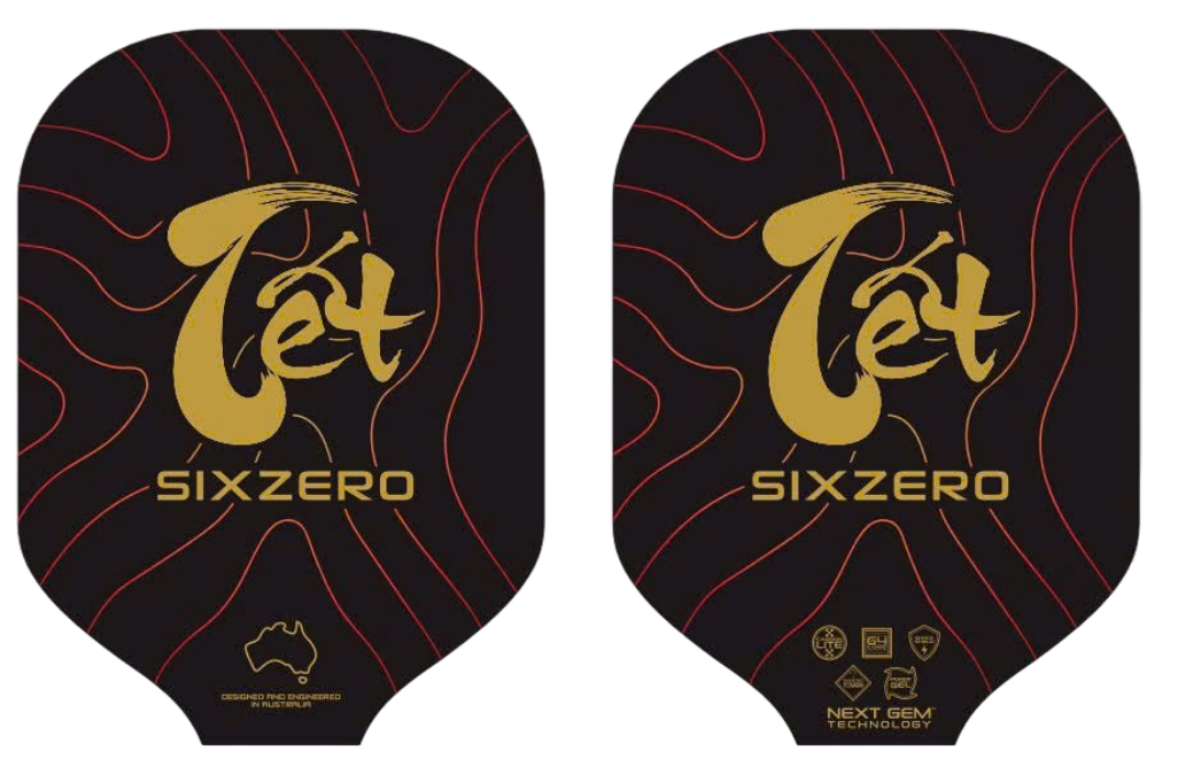 Vợt Pickleball Six Zero Black Opal - Phiên bản Tết 2026