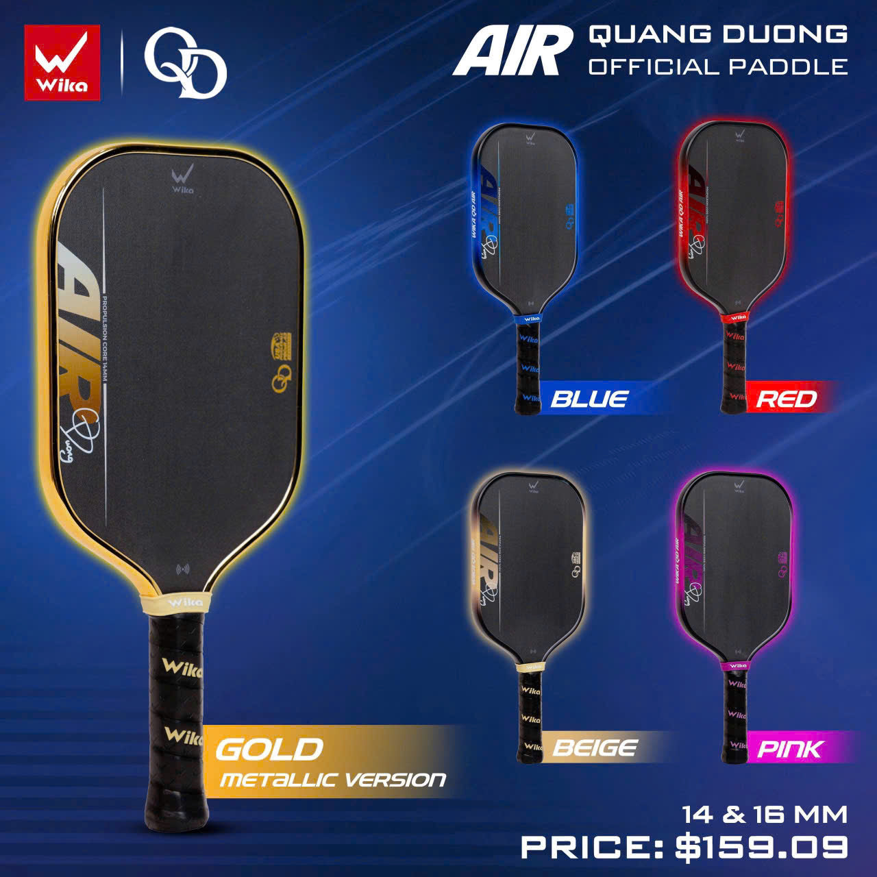 Vợt Pickleball Wika Sports Quang Dương Air Edition