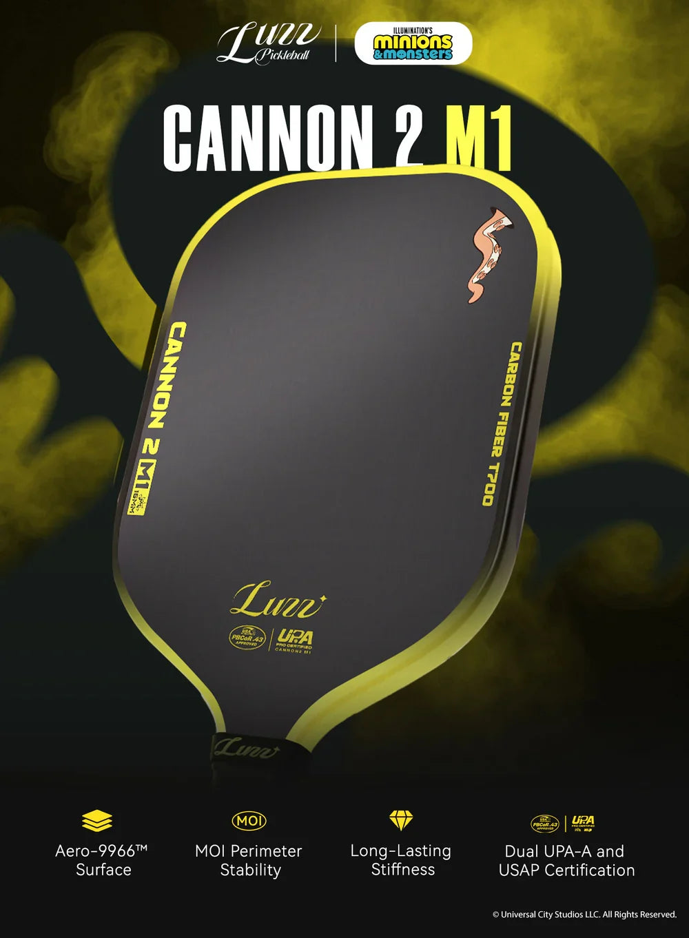 Review Vợt Pickleball Luzz Minions Cannon Gen 2 – Bùng Nổ Hơn, Bền Hơn, Minions Vẫn ở Đó