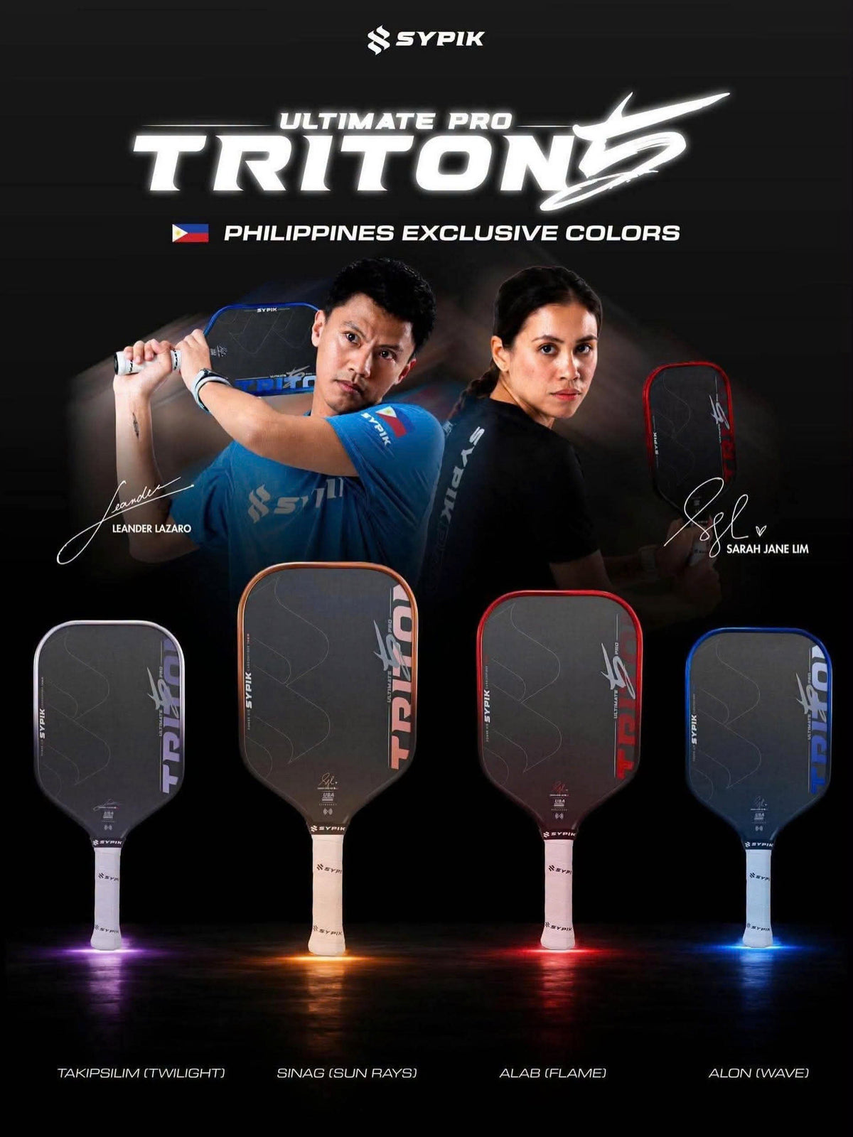 Review Vợt Pickleball Sypik Pro Tour Ultimate Triton 5 Philippines Exclusive – Upgraded Raw Carbon, New Honeycomb Core, Metallic Gradient Edge