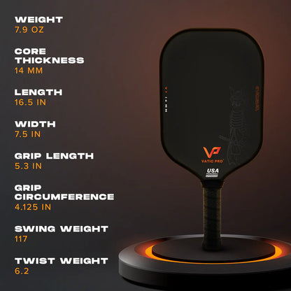 Vatic Pro Pickleball Racket - Saga Flash