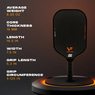 Vatic Pro Pickleball Paddle - V7 Carbon Fiber