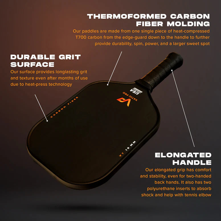 Vợt Pickleball Vatic Pro - V7 Carbon Fiber