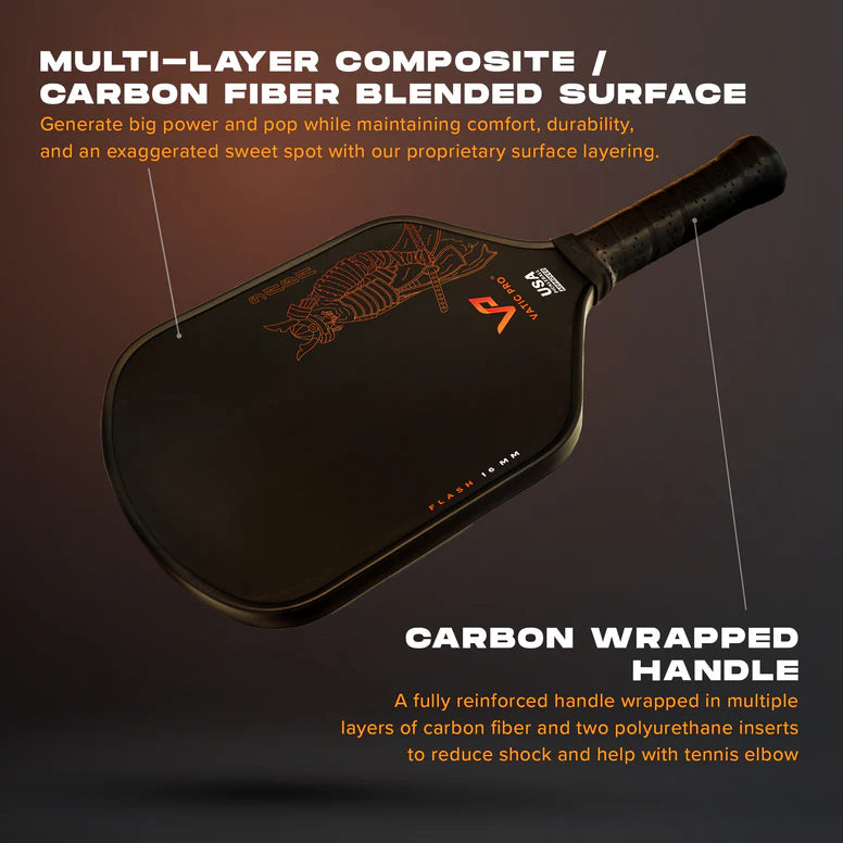 Vatic Pro Pickleball Racket - Saga Flash