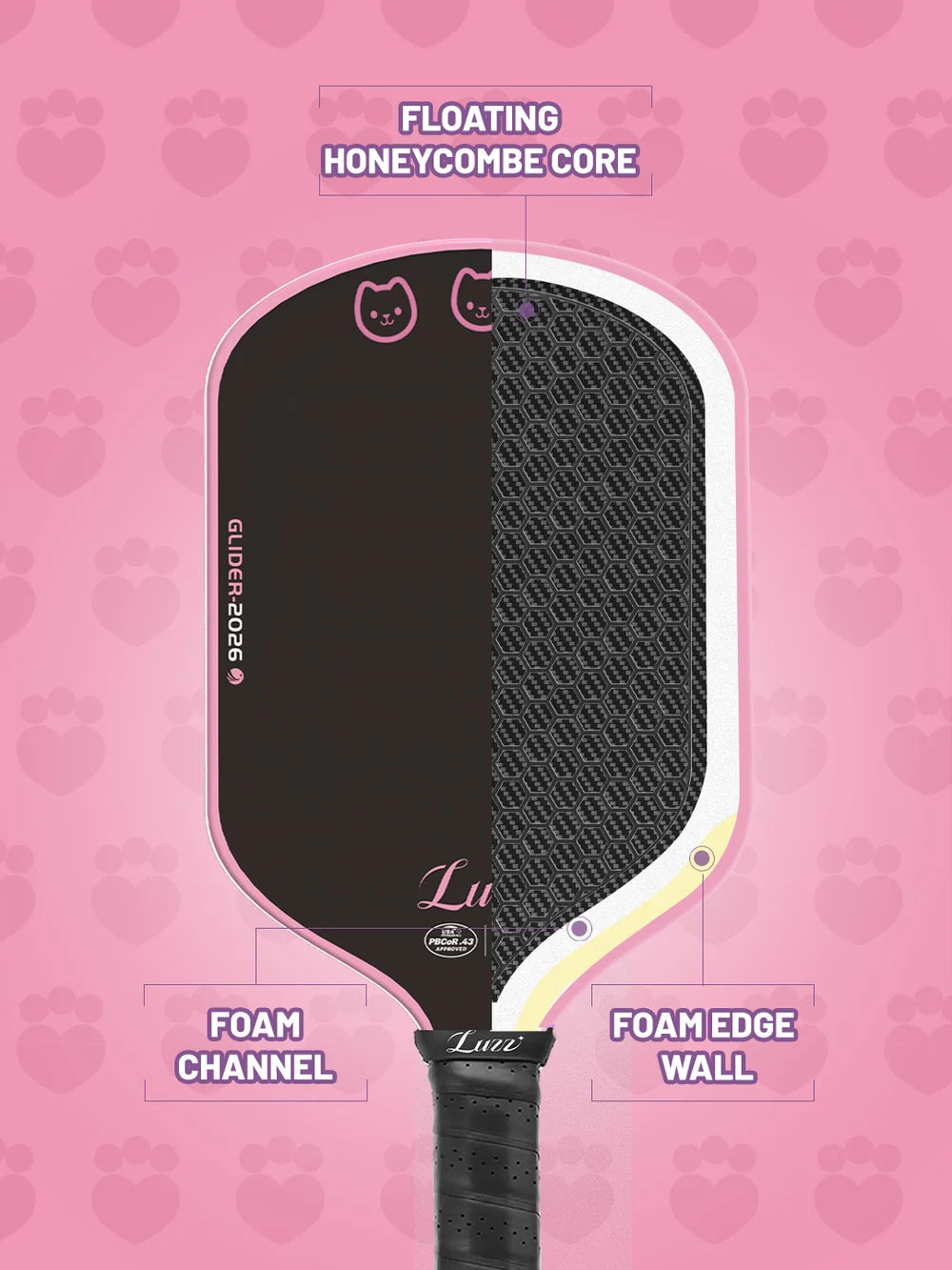 Vợt Pickleball Luzz Gabby's Dollhouse Glider 2026