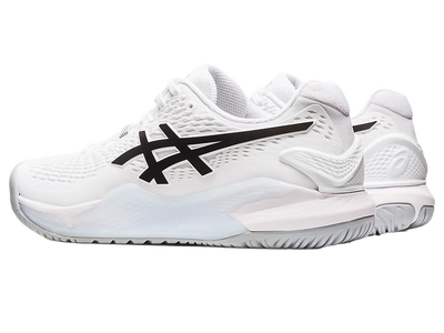 Giày Pickleball Gel - Resolution 9 White / Black (Unisex)