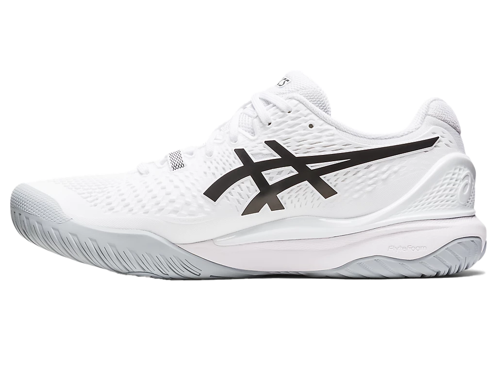 Pickleball Gel Shoes - Resolution 9 White / Black (Unisex)