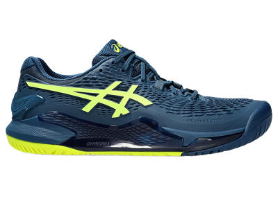 Pickleball Gel Shoes - Resolution 9 Mako Blue / Safety Yellow (Unisex)