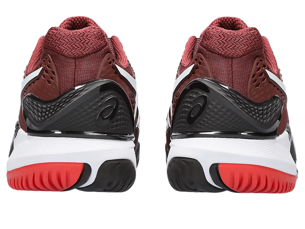Pickleball Gel Shoes - Resolution 9 Antique Red / White (For Men)
