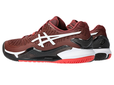 Pickleball Gel Shoes - Resolution 9 Antique Red / White (For Men)