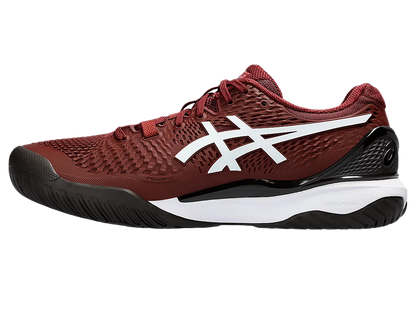 Pickleball Gel Shoes - Resolution 9 Antique Red / White (For Men)