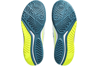 Giày Pickleball Gel - Resolution 9 White / Restful Teal (Cho Nam)