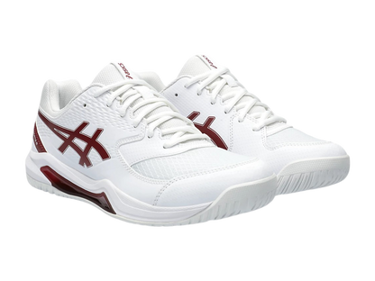 Pickleball Shoes Asics Gel-Dedicate 8 White / Antique Red