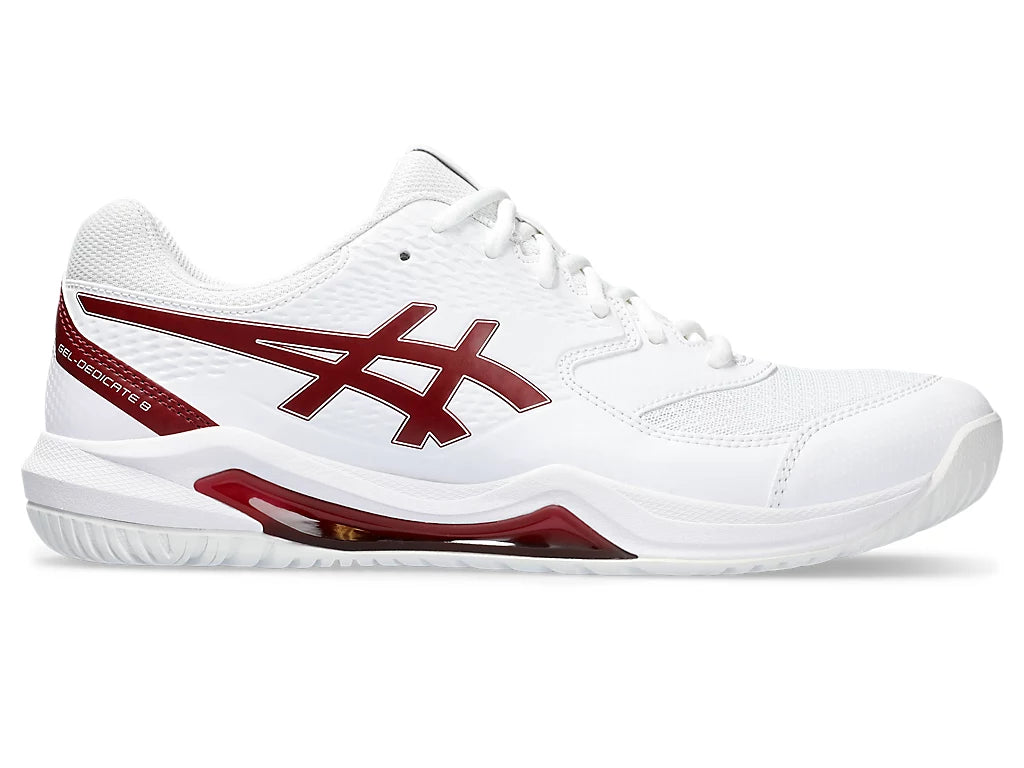 Pickleball Shoes Asics Gel-Dedicate 8 White / Antique Red