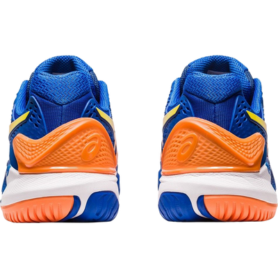 Pickleball Gel Shoes - Resolution 9 Steel Blue / Orange (For Men)