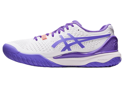Giày Pickleball Gel-Resolution 9 White / Amethyst (Cho Nữ)