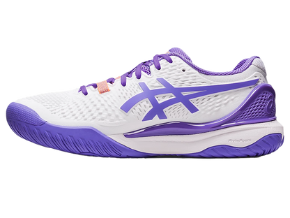 Giày Pickleball Gel-Resolution 9 White / Amethyst (Cho Nữ)
