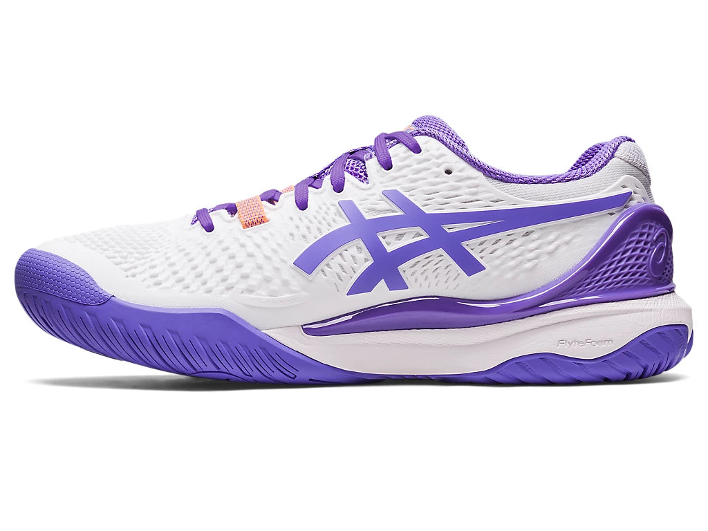 Giày Pickleball Gel-Resolution 9 White / Amethyst (Cho Nữ)