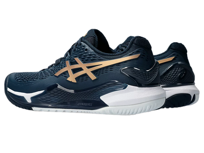 Giày Pickleball Gel-Resolution 9 French Blue / Pure Gold (Unisex)