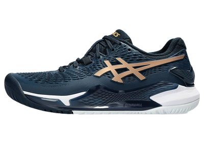 Giày Pickleball Gel-Resolution 9 French Blue / Pure Gold (Unisex)
