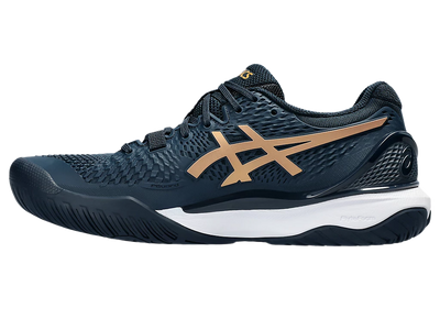 Giày Pickleball Gel-Resolution 9 French Blue / Pure Gold (Unisex)