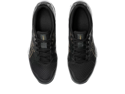 Asics Gel Pickleball Shoes - Rocket 11 Black / Pure Gold (For Men)
