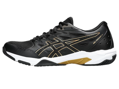 Asics Gel Pickleball Shoes - Rocket 11 Black / Pure Gold (For Men)