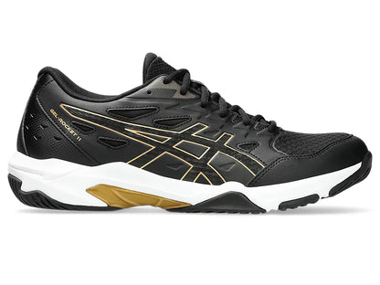 Giày Pickleball Asics Gel - Rocket 11 Black / Pure Gold (Cho Nam)