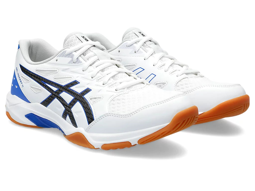 Giày Pickleball Asics Gel - Rocket 11  White / Black (Cho Nam)