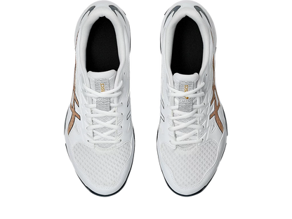 Asics Gel Pickleball Shoes Rocket 11 White Pure Gold (For Men