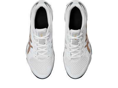 Giày Pickleball Asics Gel - Rocket 11 White / Pure Gold (Cho Nam)